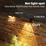VOLISUN Solar Deck Lights 4 Pack, Warm White, Cool White and RGB Color Glow LED Large Size Lamp, IP65 Waterproof | Lumora