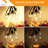 Svater Outdoor String Lights 100FT with 50 Pack Replacement Bulbs | Lumora