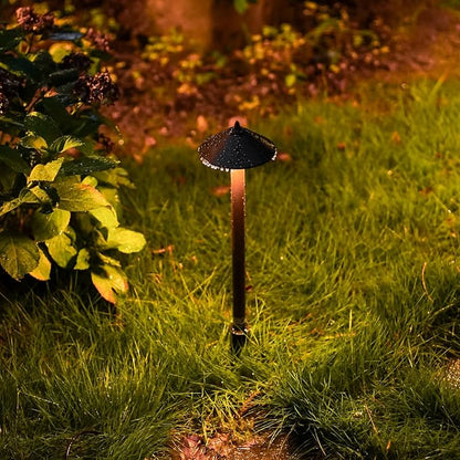 Malibu Low Voltage Pathway Lights, 10W Pro Style Halogen Landscape Lighting, 2Pack 2700K Warm White Path Light, 12V AC Bronze Outdoor Walkway Lights for Yard Garden 8308-9103