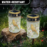 Yellow Hummingbird Solar Light Outdoor Waterproof Lantern Walkway Solar Powered Flameless Candle Led Light Solar | Lumora
