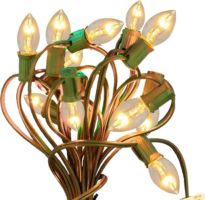 EST. LEE DISPLAY L D 1902 Indoor ＆ Outdoor String Light C9 Ceramic Christmas Steady Replacement Bulbs E17 Socket | Lumora
