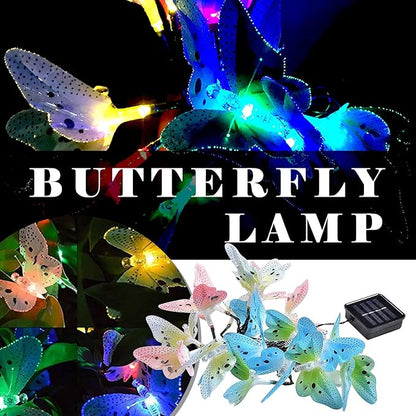 Solar Outdoor Lights, Garden Lights, 12 LED Butterfly Decorative Lights for Fence, Yard, Pathways, Solar Spot Lights Outdoor, Security Lights, Outdoor Lamp, Cute Stuff