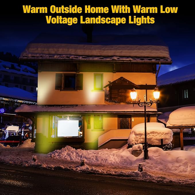 Yahenda 16 Sets Low Voltage Landscape Lights 5W LED Warm White Outdoor Waterproof Deck Lights with Connectors | Lumora