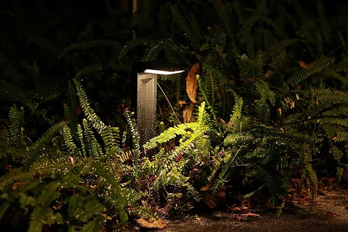 Solar Spot Lights Outdoor, Waterproof IP65, 30 LED, 2 Lighting Modes, Suitable for Outside Garden, Landscape,Pathway,Yard, Deck, Lawn, Patio, Fence- 2 Pack (Warm Light)