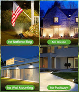 Bright Solar Spot Lights Outdoor (Warm White, 4 Pack) | Lumora