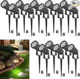 12W Low Voltage Landscape Lights LED Landscape Lighting with Connectors and Spike Stand, 12V 24V Outdoor Spotlights | Lumora