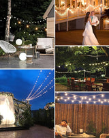 Outdoor String Lights Waterproof, 300FT Patio Lights with 146 Shatterproof G40 Globe Bulbs(6 Spare), Connectable | Lumora