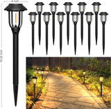 12 Pack Solar Pathway Lights Outdoor, Solar Lights Outdoor Waterproof Auto On/Off,Solar Garden Lights Solar | Lumora