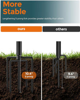 LAND·VOI Metal String Light Poles for Outside Hanging - Backyard, Garden, Patio, 2 Pack Lighting Stand with | Lumora