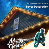 C9 LED Christmas Lights Outdoor with 100 Spring Clips, 100ft 100 LED Waterproof Strawberry String Lights | Lumora