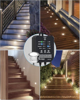 HIBOITEC Low Voltage Deck Lights Kit with Transformer Dimmable Timer and Photocell Sensor Outdoor Recessed LED Deck | Lumora
