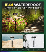 10 Pack Ultra Bright Solar Lights Outdoor Waterproof, from Dusk to Dawn Up to 12H Solar Light for Outside, Auto | Lumora