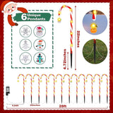 12-Pack 22" Christmas Candy Cane Lights Outdoor Pathway - Waterproof IP65, 8 Lighting Modes with Timer, Christmas | Lumora