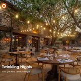 addlon 100FT Outdoor String Lights LED Waterproof Patio Lights with 32 Edison Dimmable Bulbs Shatterproof Hanging | Lumora