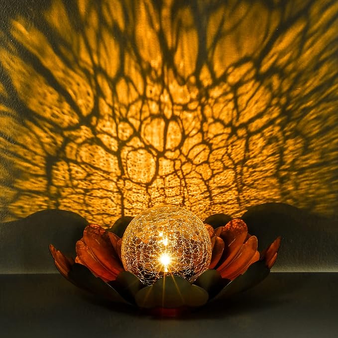 WNP Solar Flower Light Outdoor Christmas Decorative,Garden Solar Powered Lights,Yard Solar Glass Ball Light with | Lumora