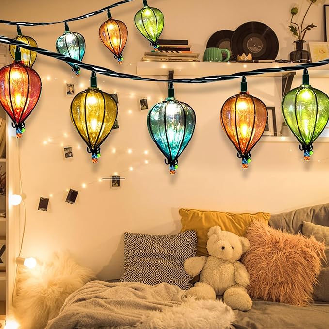 11FT Multicolor String Lights with 10 Bulbs，UL Listed Connectable Waterproof Decorative LED Fairy Hanging Curtain | Lumora