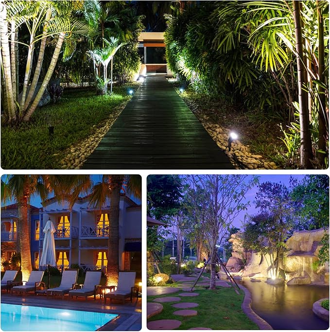 5W Low Voltage Landscape Lights Outdoor 12V AC/DC LED Landscape Lighting 3000K Warm White Waterproof Garden | Lumora