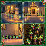 Christmas Solar Pathway Lights Outdoor Decorations,10 Modes 78 LED Outdoor Christmas Tree Solar Candy Stake Lights | Lumora