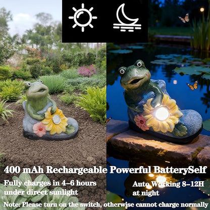 Solar Frog Path Lights – Unique Shoe-Shaped Outdoor Solar Lights for Garden and Pathway