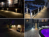 LED Low Voltage Deck Lights 3.74 Inch Landscape Lighting Fence Lights 2700K 180LM 12-24V AC/DC Aluminum Oil Rubbed | Lumora