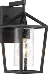 NUVO 60/6591 Hopewell Lighting Fixture, 1Lt Small Lantern, Matte Black - Outdoor Wall Light | Lumora