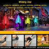 KBG Christmas Tree Solar Garden Lights Outdoor, 7 Color Changing Solar Christmas Trees Lights Waterproof Outdoor | Lumora