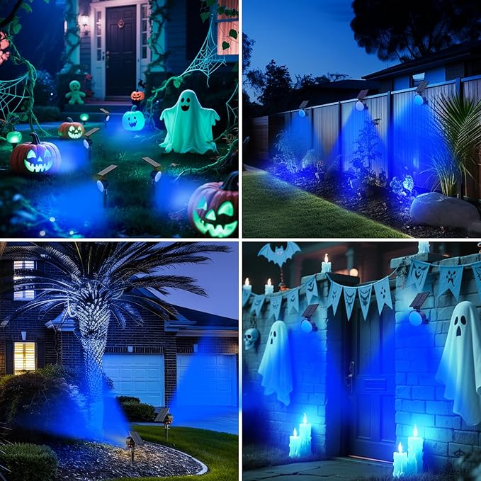 nipify 2 Pack Solar Spot Lights Outdoor Waterproof, Solar Spotlight Light for Outside Yard Landscape Lighting | Lumora