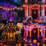 LAMPHOME Globe Outdoor Halloween String Lights, 26FT Patio Lights with 12+1Edison Shatterproof Bulbs(1Spare) | Lumora