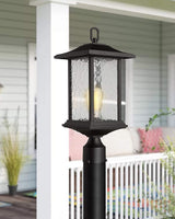 Beionxii Dusk to Dawn Outdoor Post Lights, 21inch Large Exterior Lamp Post Light Pier Mount Lantern with Base | Lumora