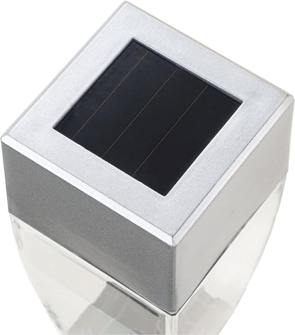 Solar Powered Lights (Set of 24)- LED Outdoor Stake Spotlight Fixture for Gardens, Pathways, and Patios by Pure Garden-Silver