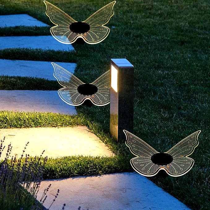 Solar Powered Acrylic Garden Lamp Waterproof Outdoor Patio Solar Pathway Lights Decorative In-ground Landscape | Lumora