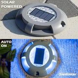 SIEDiNLAR Solar Deck Lights Driveway Dock Light LED Solar Powered Outdoor Waterproof Road Markers for Garden Step | Lumora