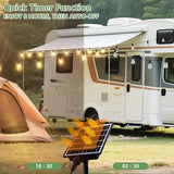 100FT Solar String Lights, Waterproof Solar Powered Patio Lights, 3 Light Modes with Remote & USB Port, 30 LED | Lumora