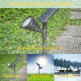 Solar Spotlights Outdoor 18 LED 300 Lumens Waterproof Adjustable Wall Light for Patio Garden Driveway (1 Pack) | Lumora