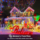 Icicle lights Outdoor - 66ft Christmas Lights with 640LED 120 Drops 8 Modes, Plug in Curtain String Lights | Lumora