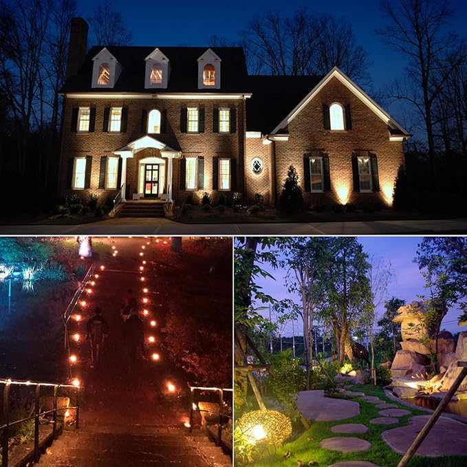 Landscape Lighting 12V 5W LED Landscape Spotlight Cast-Aluminum Waterproof Outdoor Low Voltage 450 Lumen Warm White | Lumora
