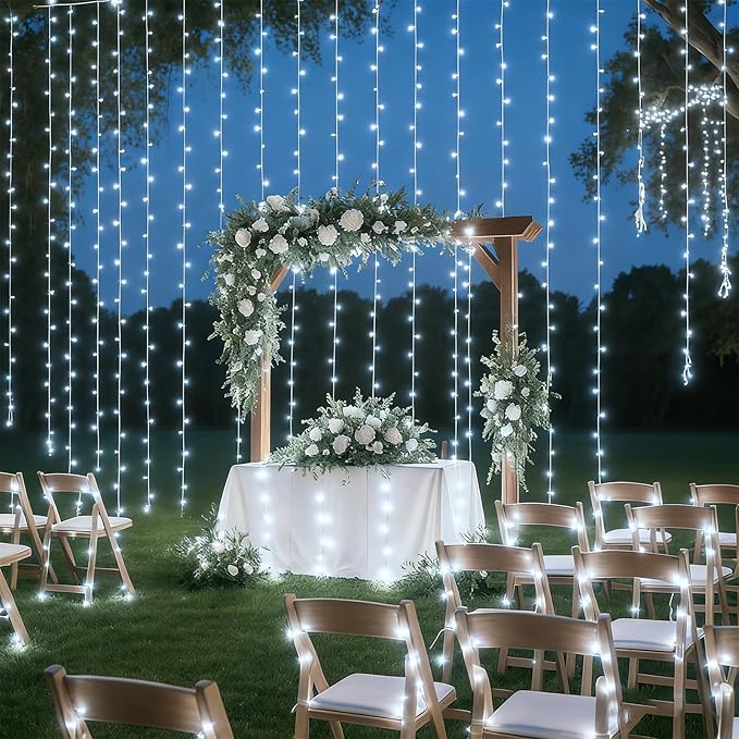 50 Counts Cool White LED Christmas Lights, 25ft Commercial Grade Outdoor String Lights - Waterproof UL Certified | Lumora