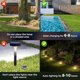Peasur Mini Solar Ground Lights, 6 Pack Flat Solar Disc Lights Outdoor Waterproof, 2.3 Inch Small Solar Garden | Lumora