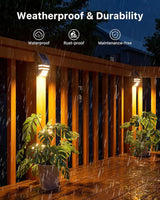 Solar Powered Motion Sensor Lights for Outside Waterproof 8 Pack Bundle, 4 Pack Cool White Solar Security Lights & | Lumora