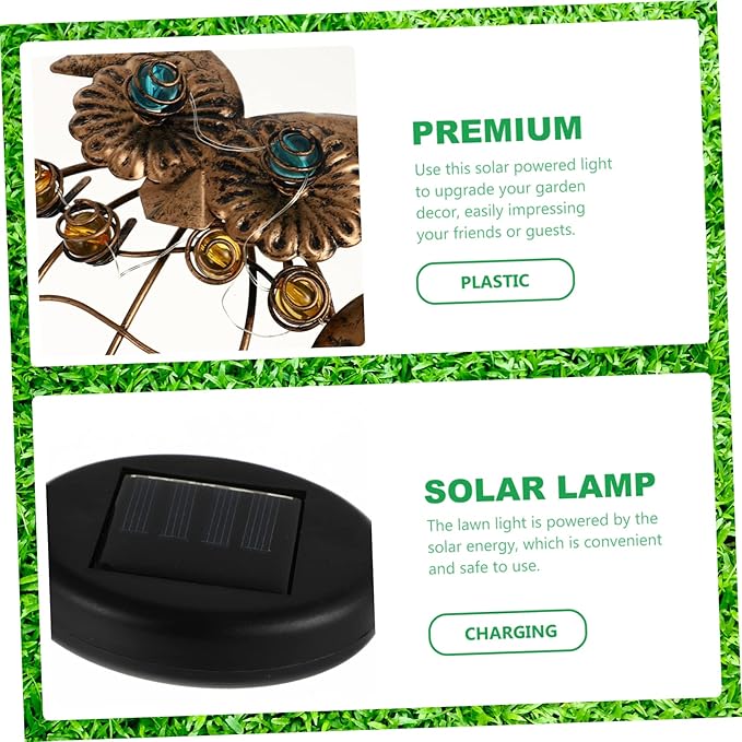 BESPORTBLE Solar Garden Stake Light Outdoor Solar Pathway Light for Lawn and Garden Decor LED for Backyard and Landscape