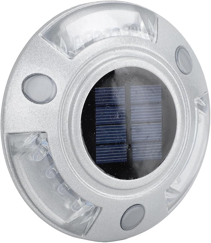 Driveway Dock Light, 800m Visible Distance Silver Solar Dock Light, Pathway Working Time Up to - Outdoor Deck Light | Lumora
