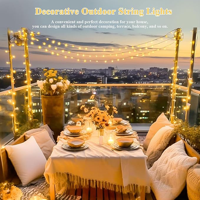 JMEXSUSS 200 LED String Lights Indoor Outdoor Clear Wire, Connectable Warm White Christmas String Lights for Bedroom, 66 Ft Twinkle Fairy Light Plug in for Wedding Home Tree Yard Patio Spring Decor