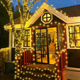 QITONG 2 Pack Solar Christmas Lights Warm White, Each 66ft 200 LED Solar String Lights Outdoor Waterproof, 8 Modes | Lumora
