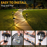 Solar Pathway Lights Outdoor 12 Pack Solar Lights Outdoor Waterproof 3000K Warm White Tungsten Filament Bulb for | Lumora