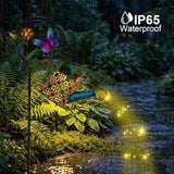 Solar Watering Can with Cascading Lights Outdoor Garden Decor,Waterproof Solar Lantern with Butterfly Shepherd | Lumora