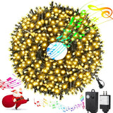 XTF2015 Music Christmas String Lights 105ft 300 LED, Warm White Christmas Tree Light with Music，End to End Plug in | Lumora