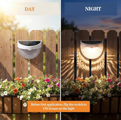 VIHOSE 12 Pack Raised Garden Bed Solar Lights Magnetic with Dusk to Dawn Sensors Wide Angle IPX4 Waterproof Solar Powered Lights Outdoor for Planter Raised Beds Garden Patio Yard Fence, Warm White