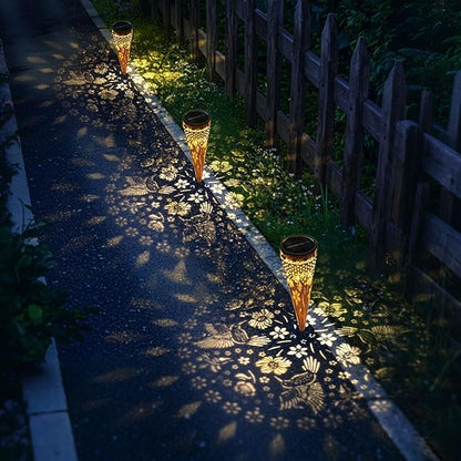 Solar Hummingbirds Garden Stakes Lights 2Pack Outdoor Decorative Lighting for Yard, Pathway, Patio Decor Lawn Ornament Gifts for Women Mom