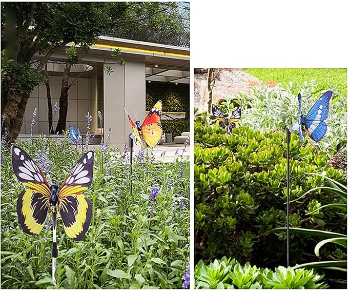 Solar Lights, RGB Color Changing LED Outdoor with Light Sensor and On Off Switch, Solar Pathway Lights for Lawn Patio Yard Landscape Decor