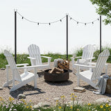 6 Pack String Light Poles for Outdoor, 10 ft Outside String Light Pole Hanging Party Wedding Decorations for Lawn | Lumora